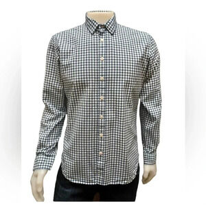 Thomas Pink Slim Fit Casual Blue & White Dress  Shirt Size Large